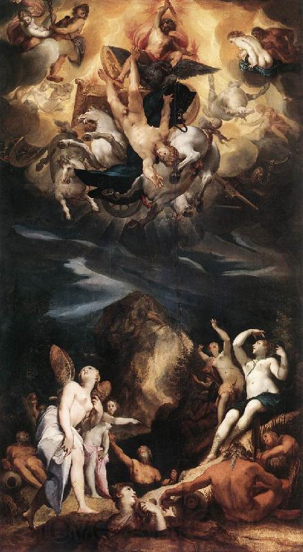HEINTZ, Joseph the Elder The Fall of Phaeton w Spain oil painting art